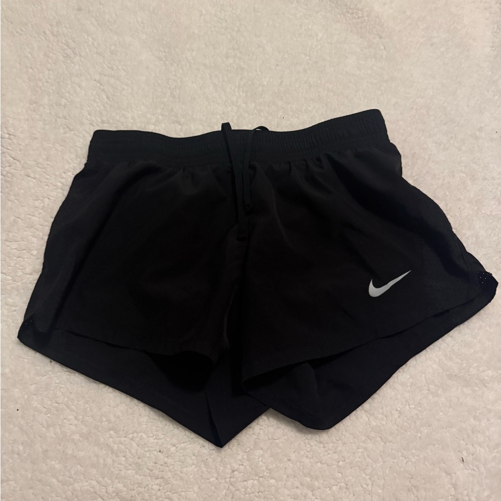 Nike Black Athletic Shorts Lightweight Elastic Waist